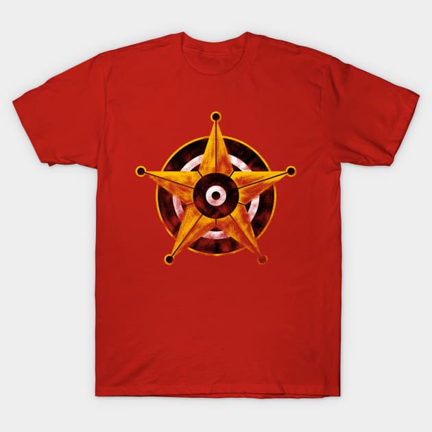 Sheriff Star (Vintage) T-Shirt by Nikokosmos